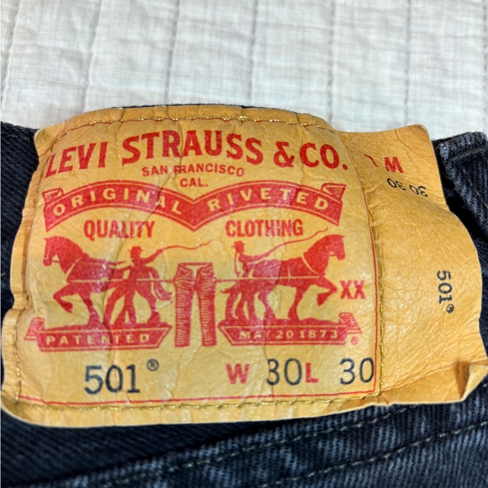 Levi's Black Straight Jeans Classic Style